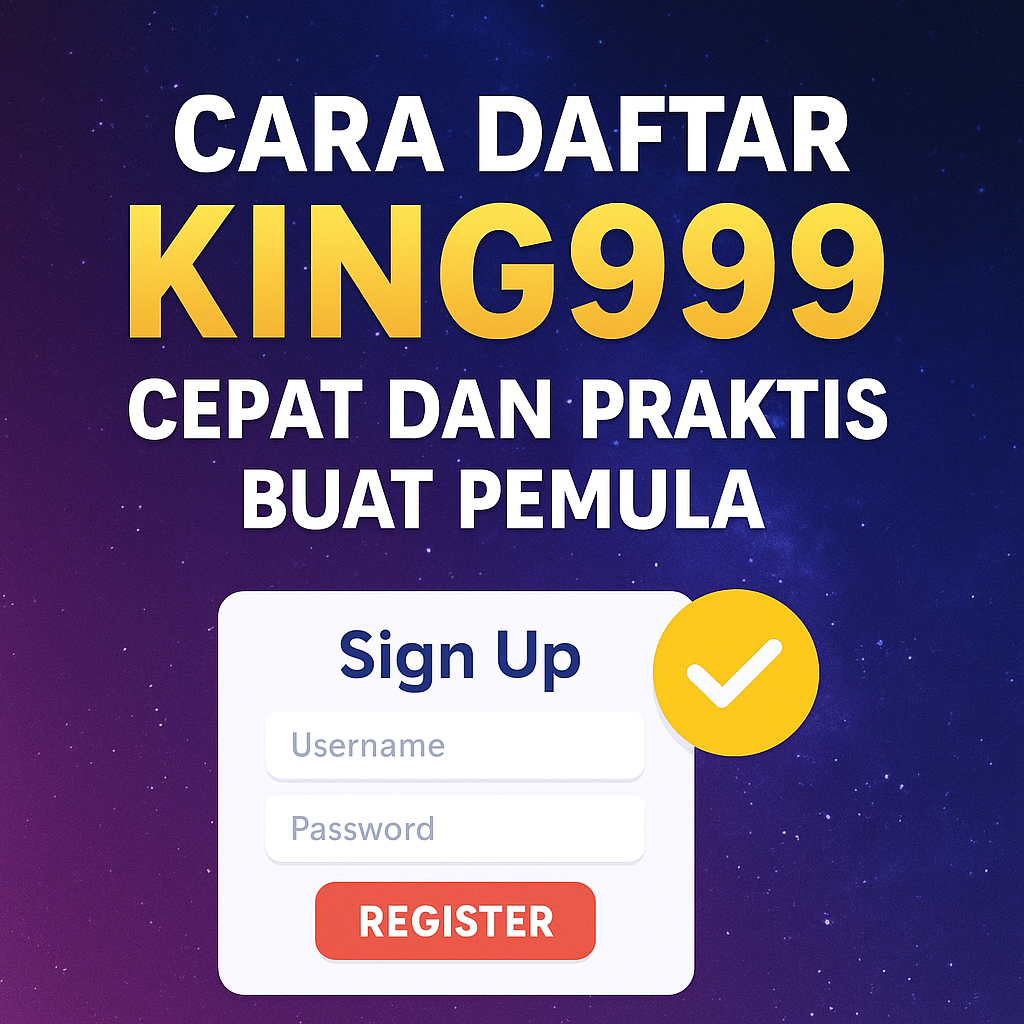 Cara Daftar KING999 Cepat dan Praktis Buat Pemula